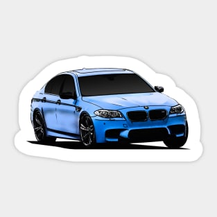 BMW M5 F10 Blue Sticker